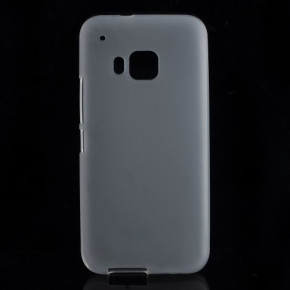 Силиконов гръб ТПУ мат за HTC One M9 бял прозрачен
